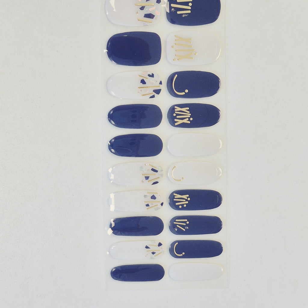 KONAD Gel Nail Sticker GN-12 Navy Chic