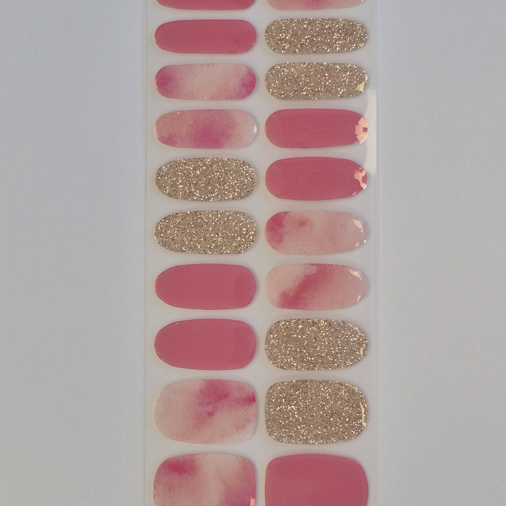 KONAD Gel Nail Sticker GN-22 Pink Marble
