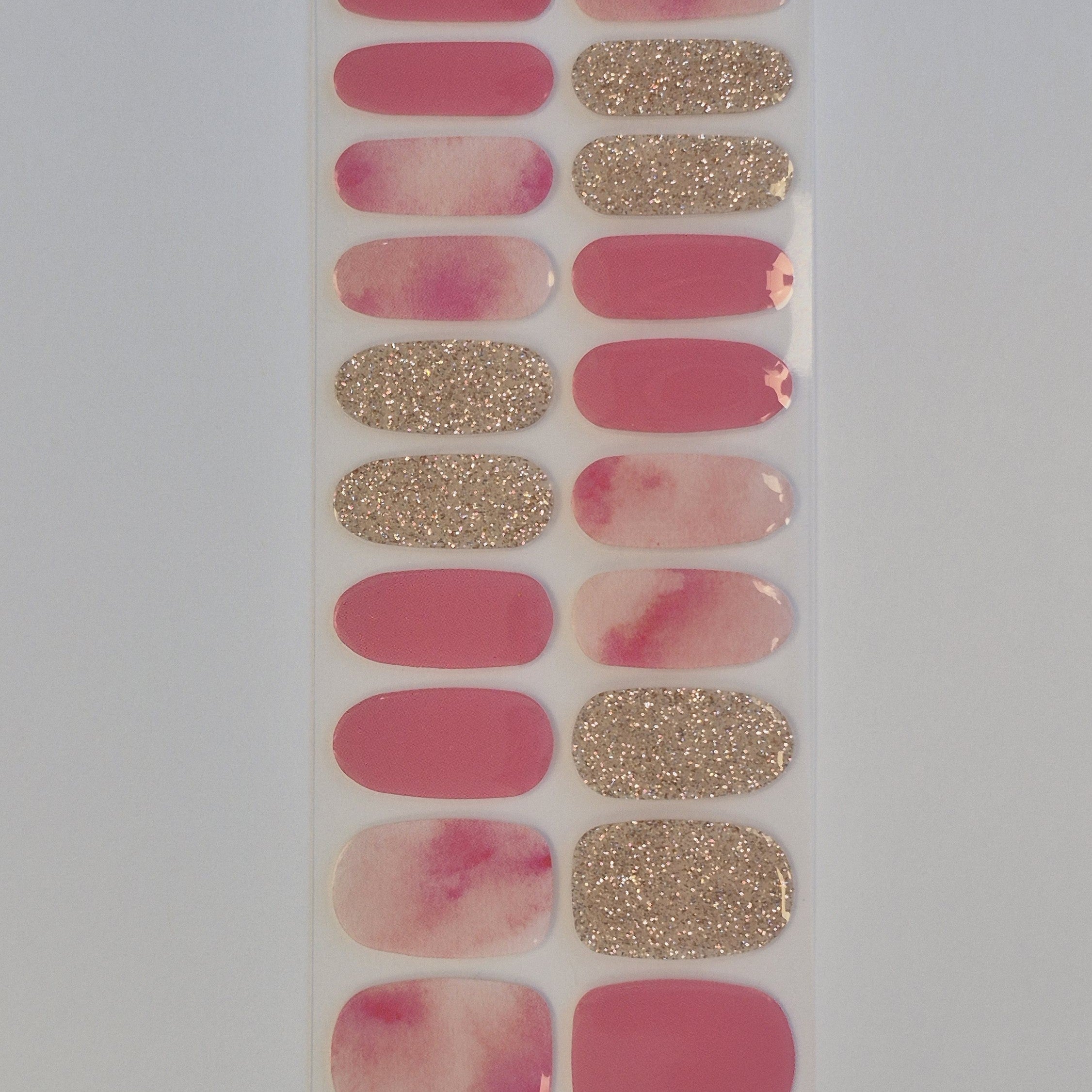 KONAD Gel Nail Sticker GN-22 Pink Marble