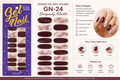KONAD Gel Nail Sticker GN-24 Burgundy Marble