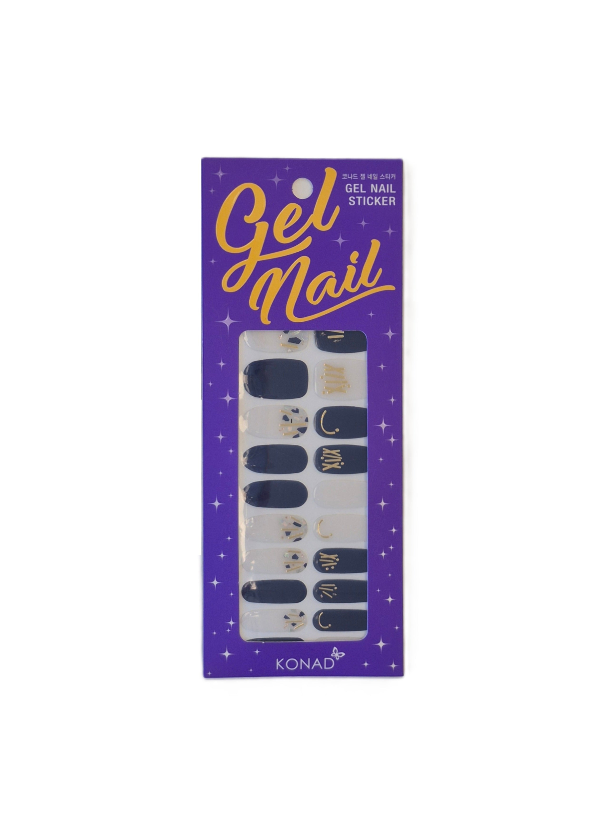 KONAD Gel Nail Sticker GN-12 Navy Chic