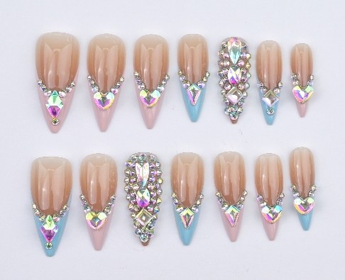 AQUA K Lifestyle 3D press-on nails design 03