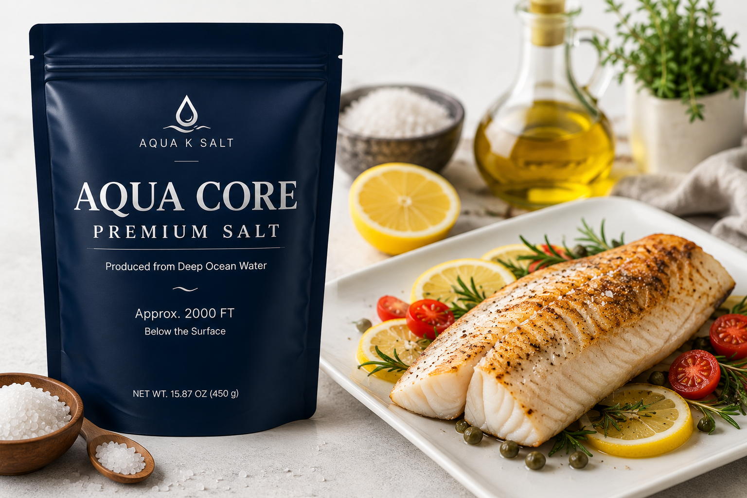 AQUA CORE Premium Deep Ocean Salt 450g